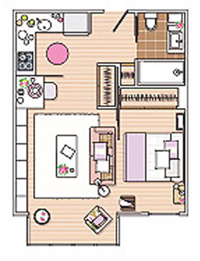 studio10 - Căn hộ studio ấm áp