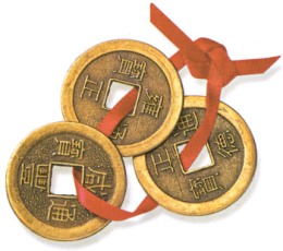 dongxu - Treo đồng xu ở cửa chính để đón tài lộc
