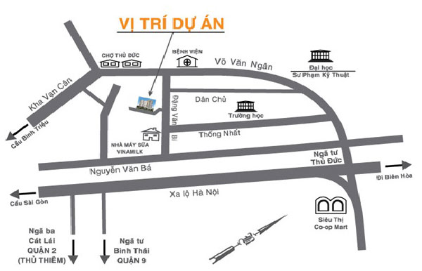 Khu căn hộ TDH Trường Thọ tọa lạc tại vị trí đẹp của quận