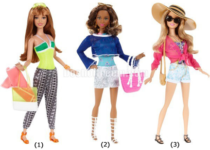 Búp bê Barbie phong cách nghỉ mát CFN05