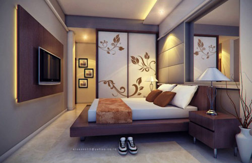 bedroom 1 - Thiết kế tường phòng ngủ ấn tượng