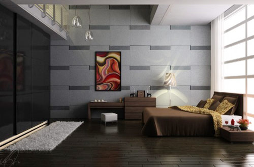 bedroom 10 - Thiết kế tường phòng ngủ ấn tượng