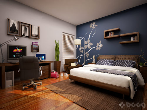bedroom 5 - Thiết kế tường phòng ngủ ấn tượng