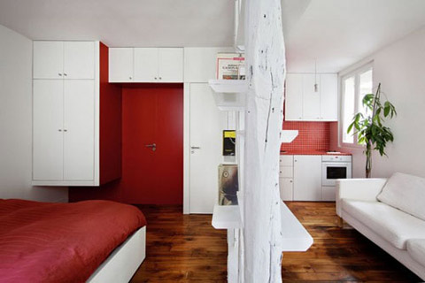 Nới rộng căn hộ chung cư mini 25 m2