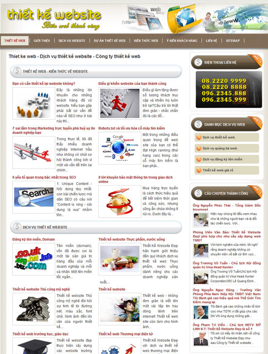 Thiết kế web – Dịch vụ quảng bá web – Giới thiệu web