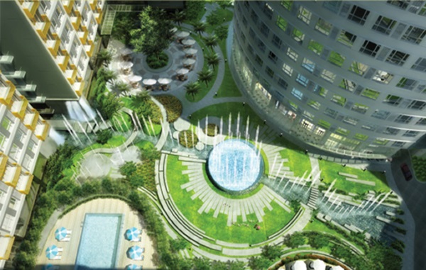 Dự án khu phức hợp Sai Gon Airport Plaza nhìn từ trên cao.