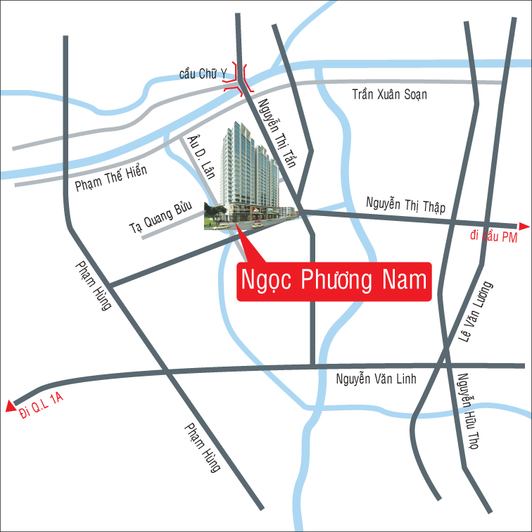 Vị trí căn hộ Ngọc Phương Nam